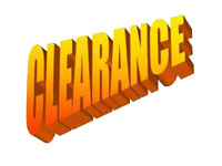 CLEARANCE ITEMS