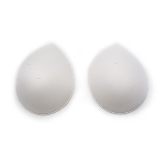 Seamless Teardrop Bra Cups - White from CorsetMakingSupplies.com