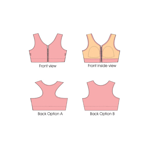 Pin-Up Girls: Alison Sports Bra Pattern