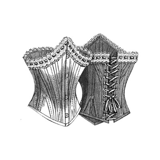 1893 lady'S low corset - multi size 32"-48" Underbust 21&quo...