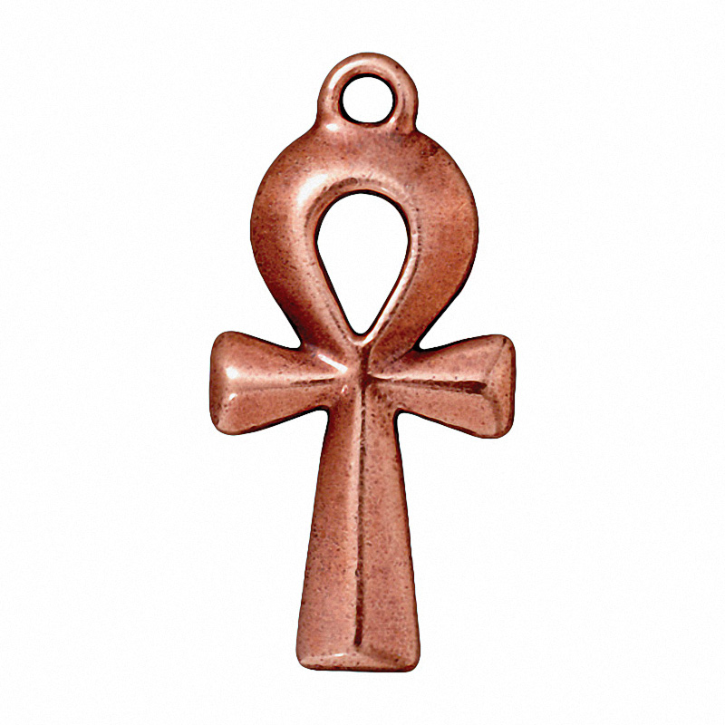 Drop Ankh Pendant Copper from