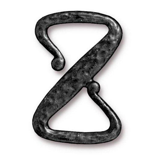 Z Hook Clasp - Black from LeatherCraftingSupplies.com