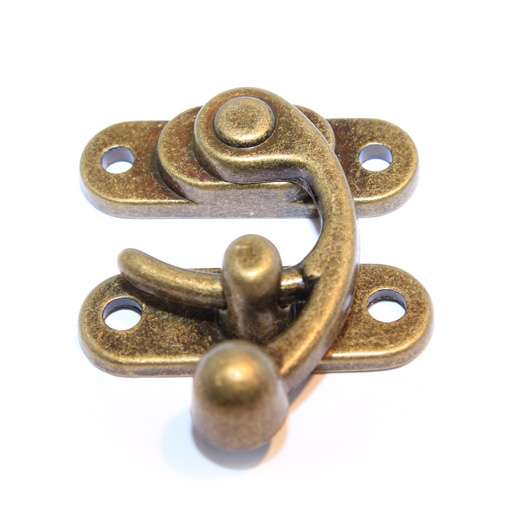 Steampunk Swing Arm Box Latch - Antique Brass (Med.) from