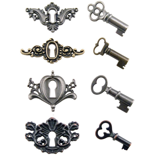 Steampunk Large Key Charms from CorsetMakingSupplies.com