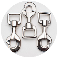 Circular imgage of silver toggle clasps
