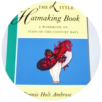 Circular image of little hatmaking book