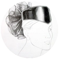 Circular image of bra pattern cover