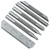 Circular image of rivet setting tool